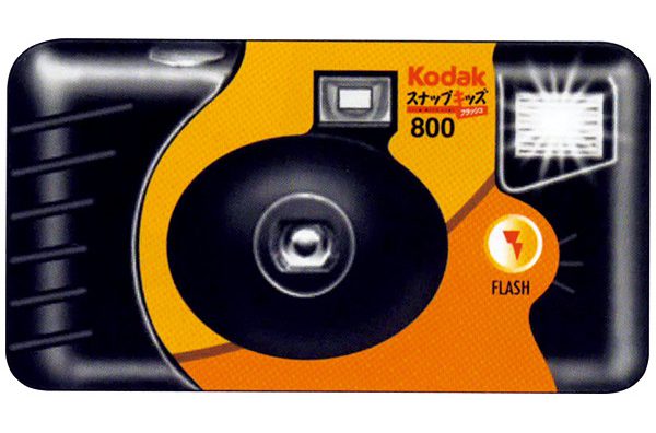 Kodak スナップキッズ高感度800フイルム フラッシュ使い捨てフィルムカメラ